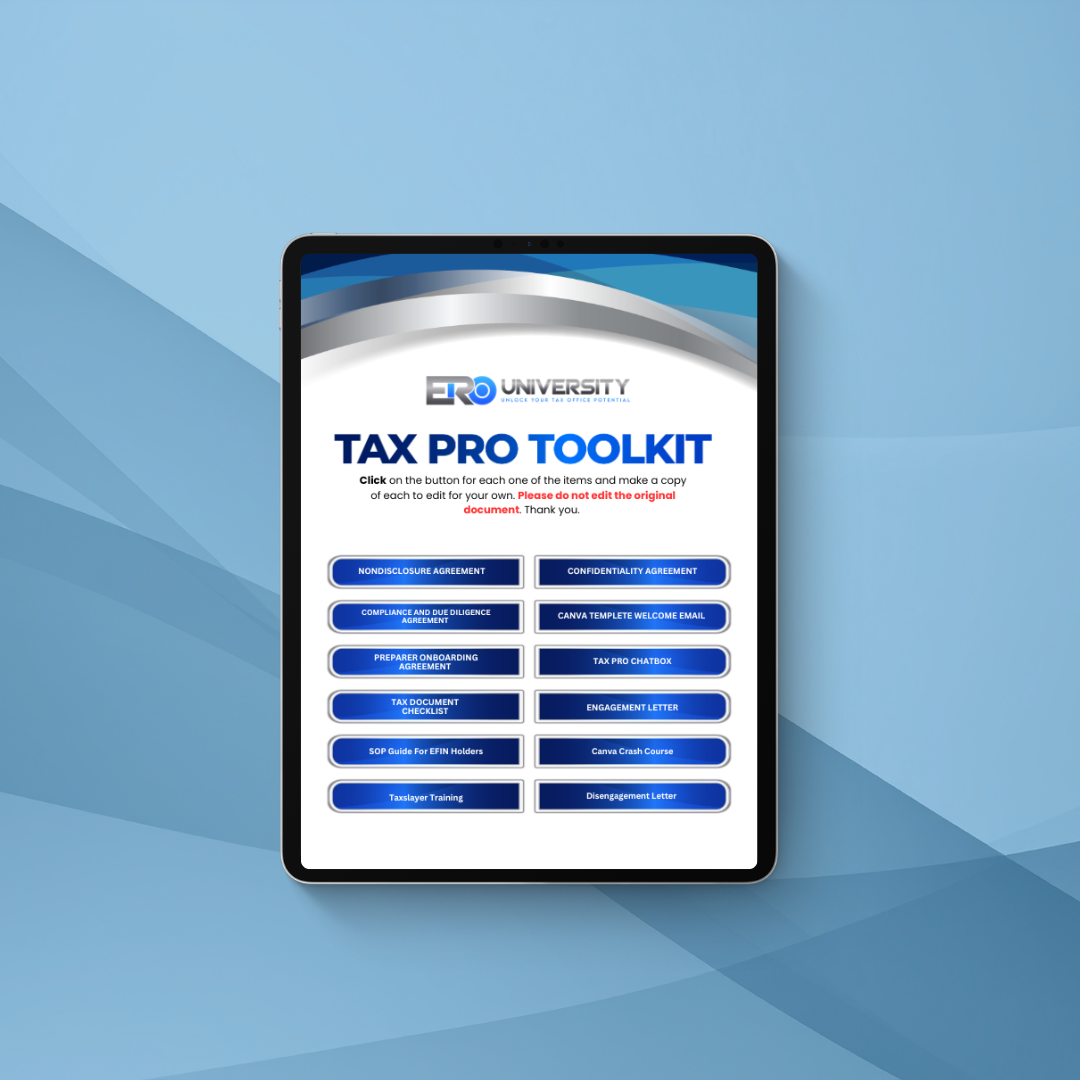 TaxPro Toolkit: Systems, Scripts & Success Templates (E-Book + Downloads)